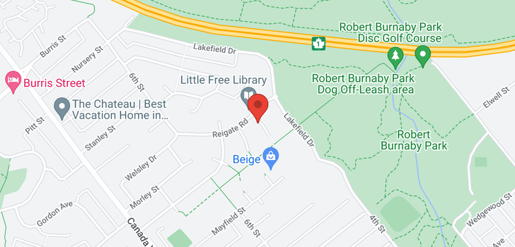 map of 8050 REIGATE ROAD